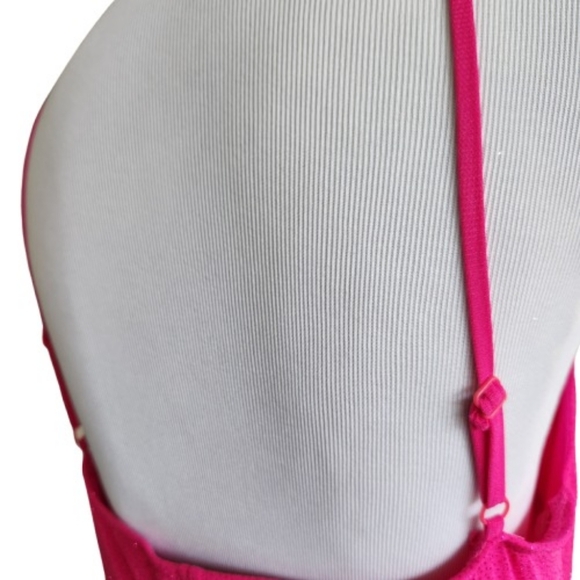 🆕️⬇️Lovely Grace Hot Pink Ruched Glitter Maxi Dress - Picture 10 of 16